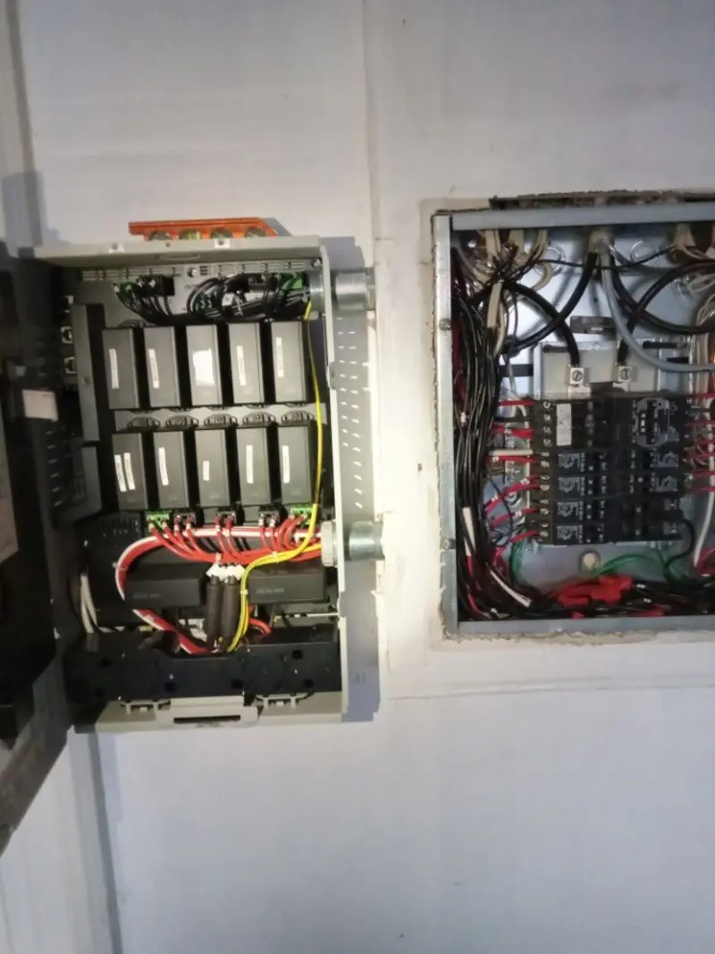 Electrical panel upgrade completed for Security Camera Wiring in Niagara Falls